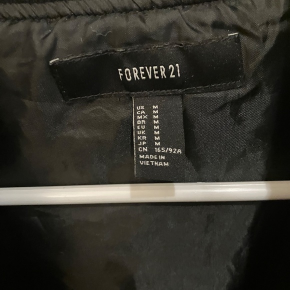 “No thanks” bomber jacket forever 21 size medium - Picture 3 of 3